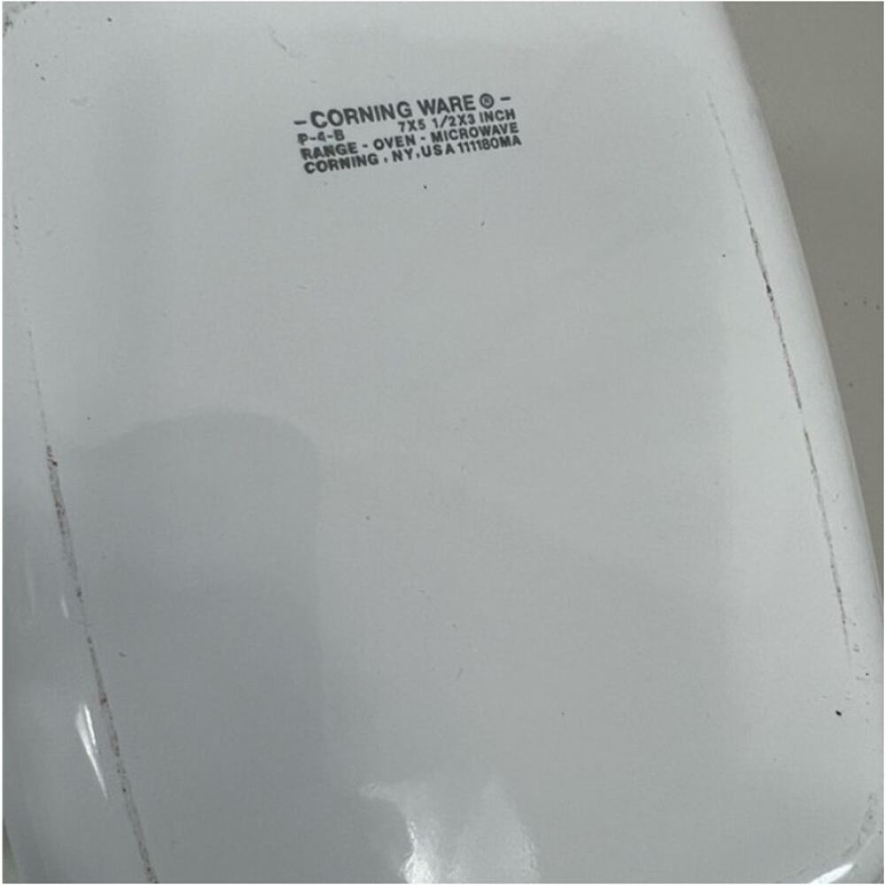 Corning ware Vintage 1 3/4 Qt Baking Dish W/ Lid, 1.5 Quart Rectangular Casserol - Picture 11 of 14